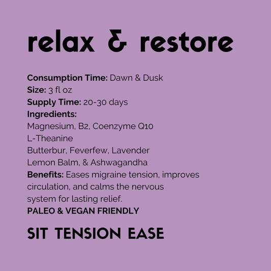 Relax & Restore Migraine – A Warrior’s Relief, A Healer’s Touch