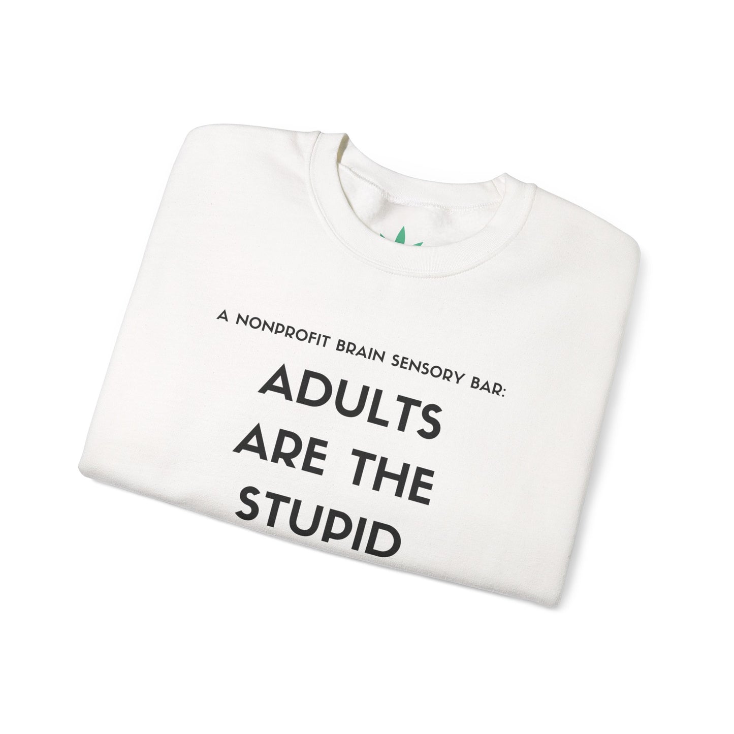 ADULTS ARE THE STUPID ONES, NOT KIDS SWEATSHIRT